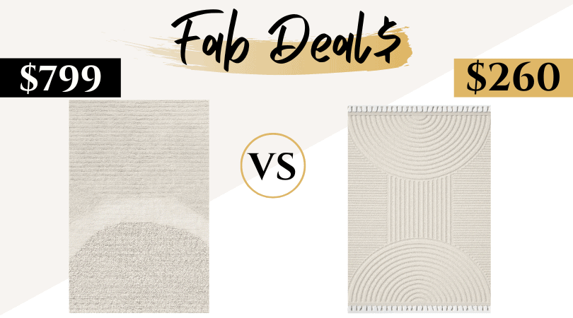 west elm rug dupes