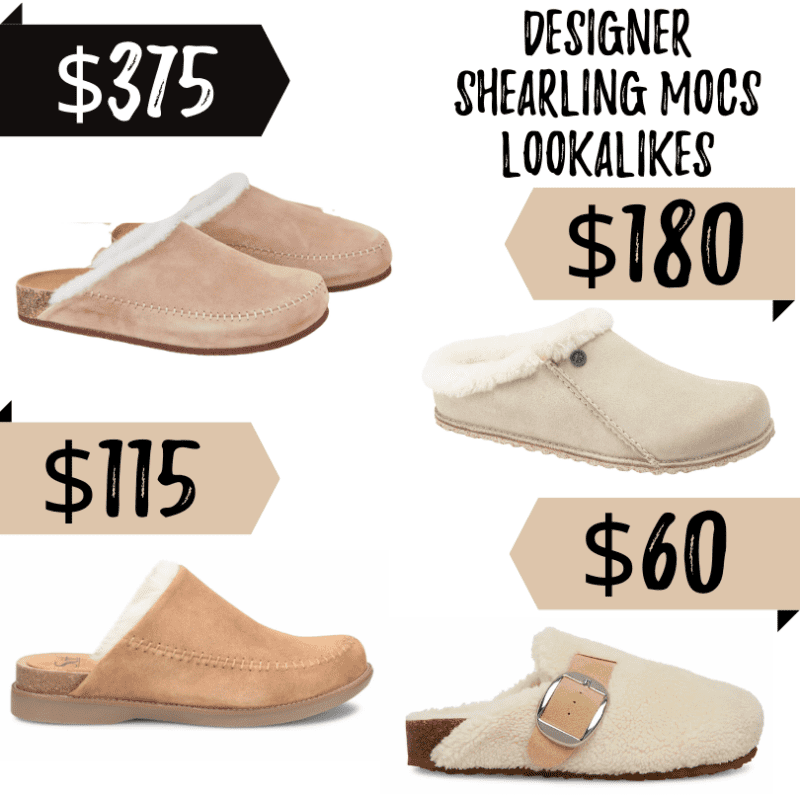 3 Jenni Kayne Shearling Moc Clogs Lookalikes