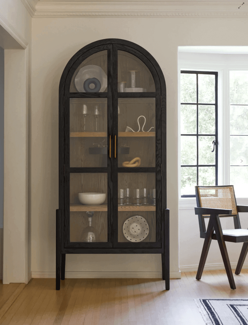 arched cabinets