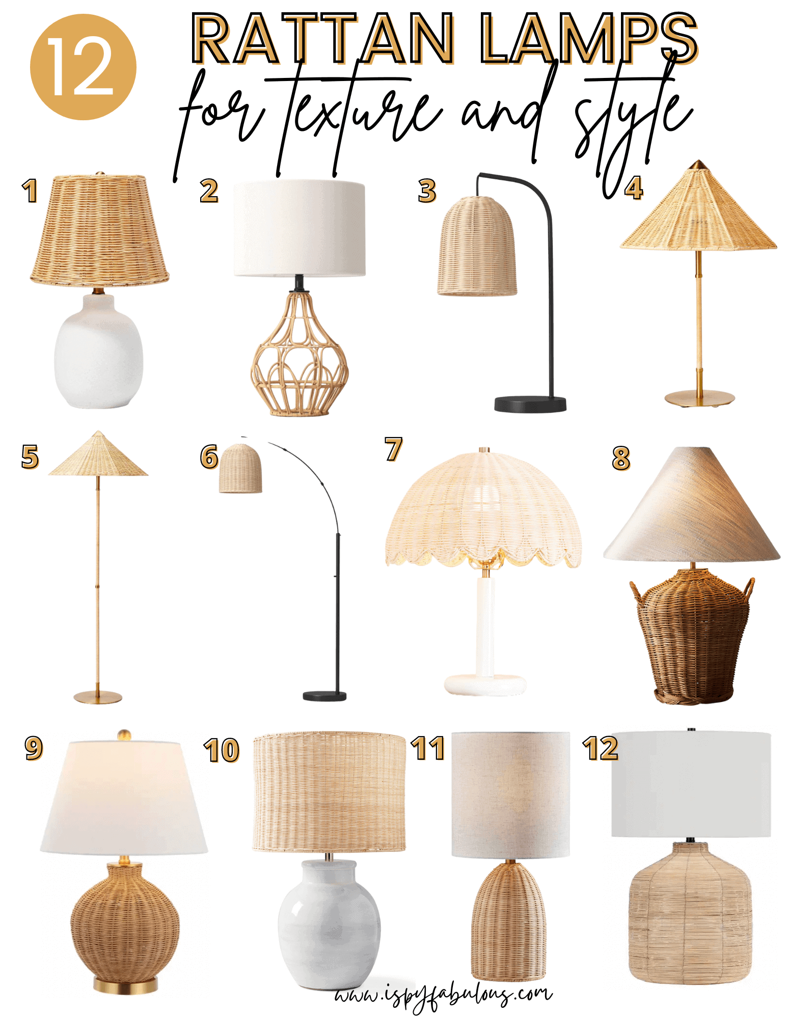 rattan lamps