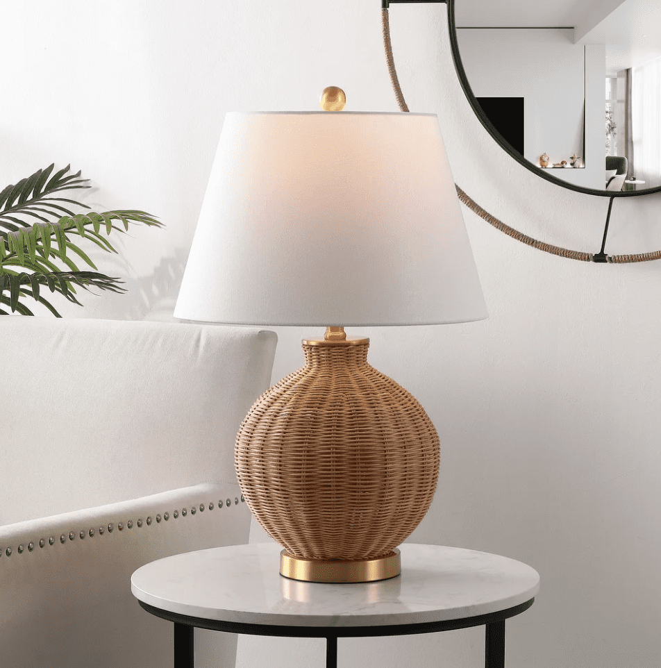 rattan lamps