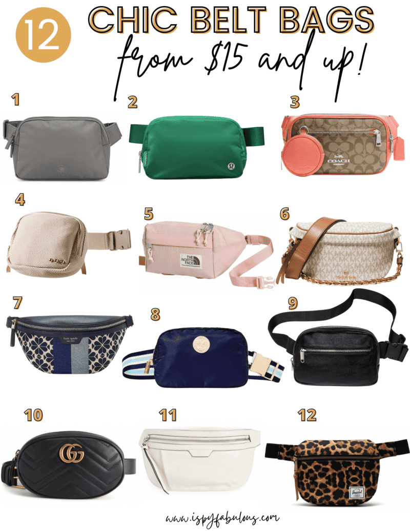 12 Chic Belt Bags from 15 and up! I Spy Fabulous