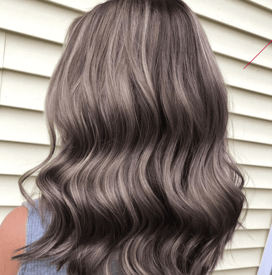 gray blending on dark hair