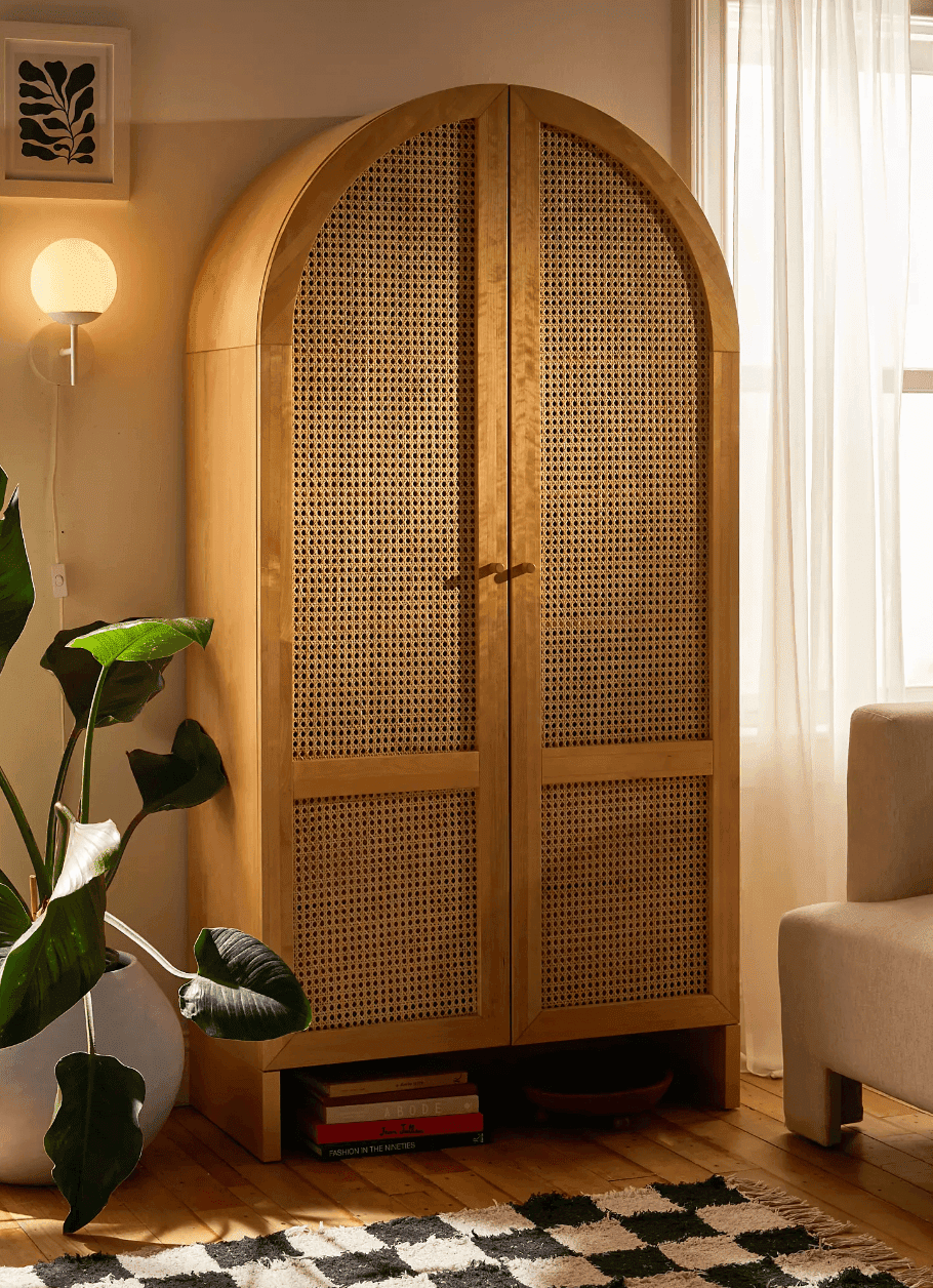 rattan cabinet