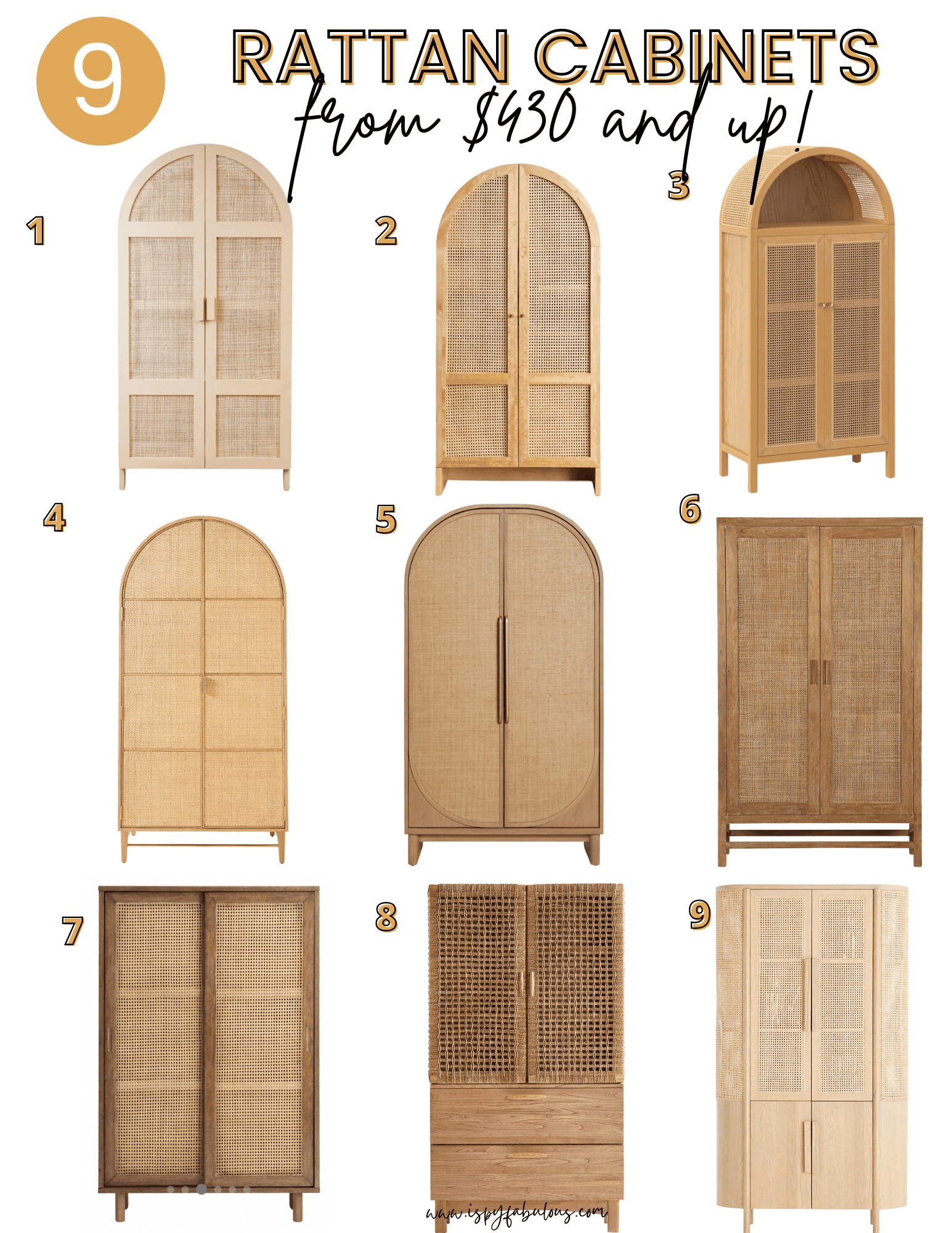 rattan cabinet