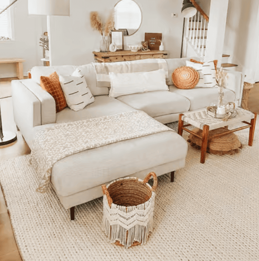 serena and lily braided wool rug dupe