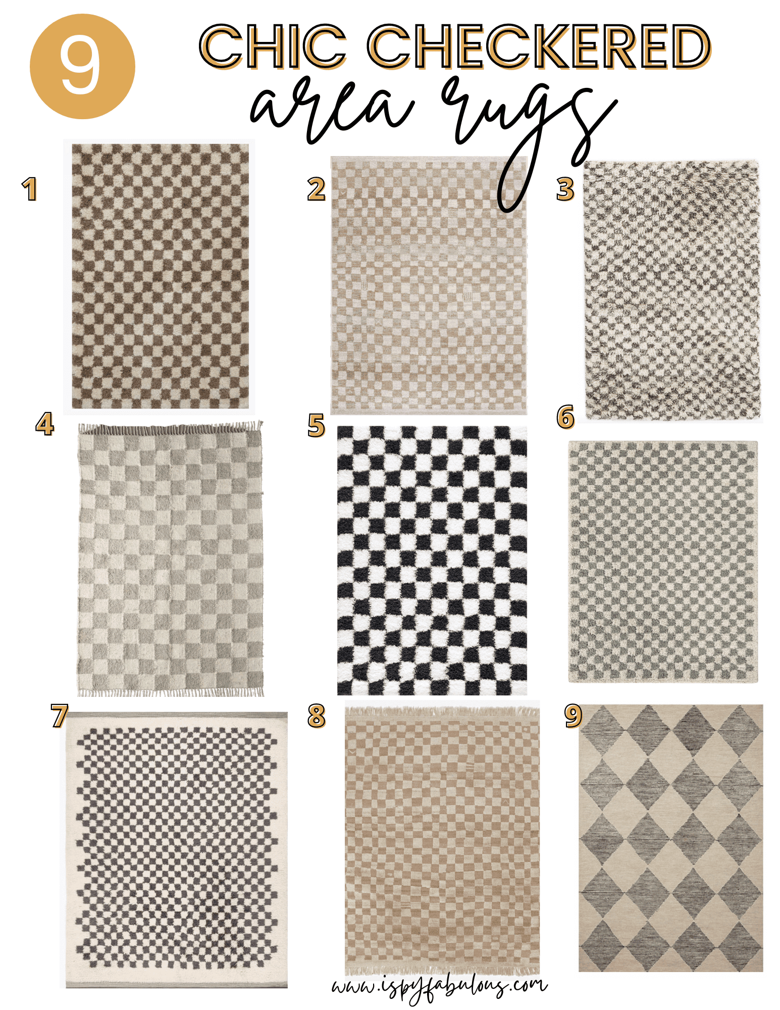 checkered area rugs