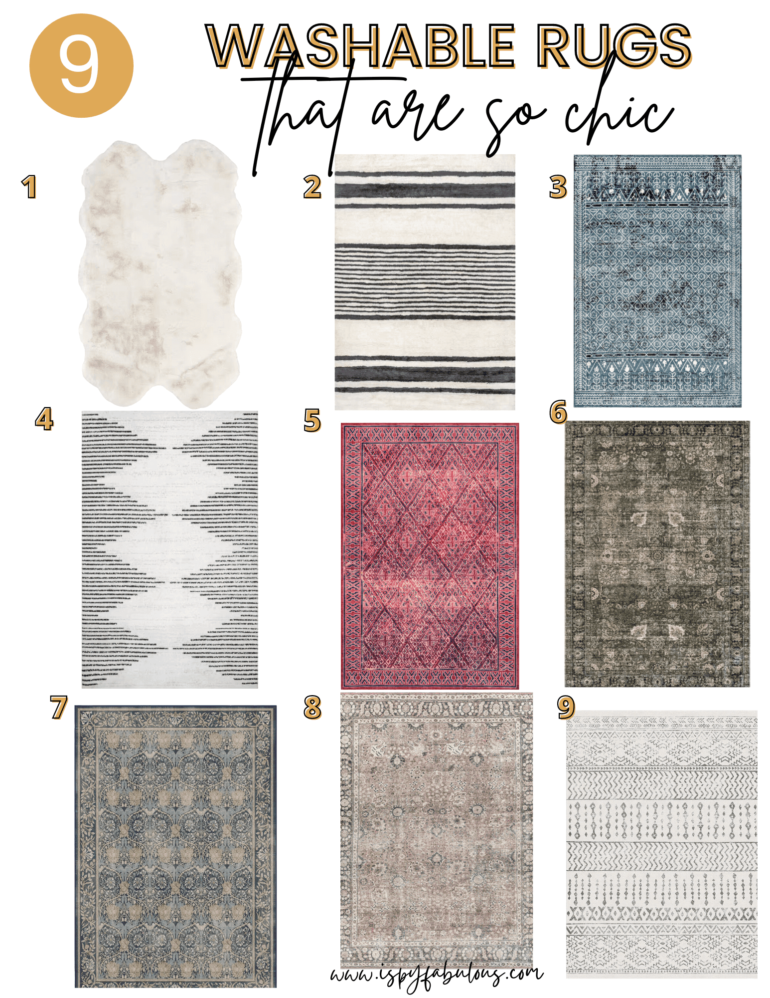 washable rugs