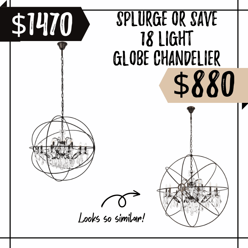 globe chandelier