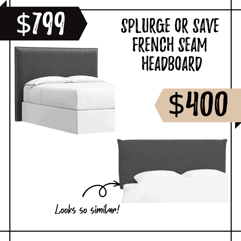 french seam upholstered headboard