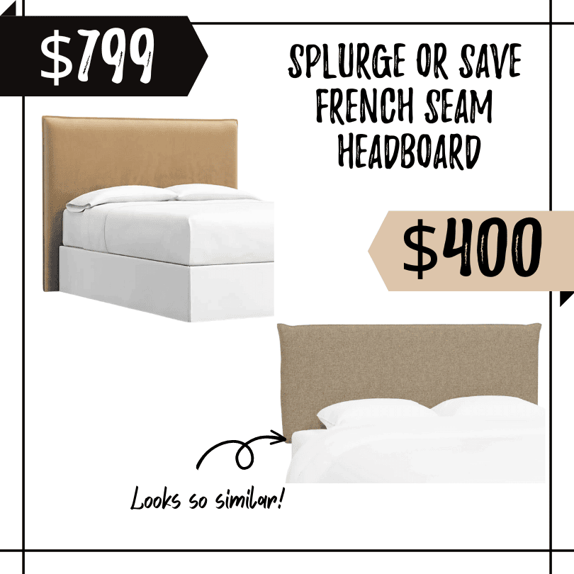 french seam upholstered headboard