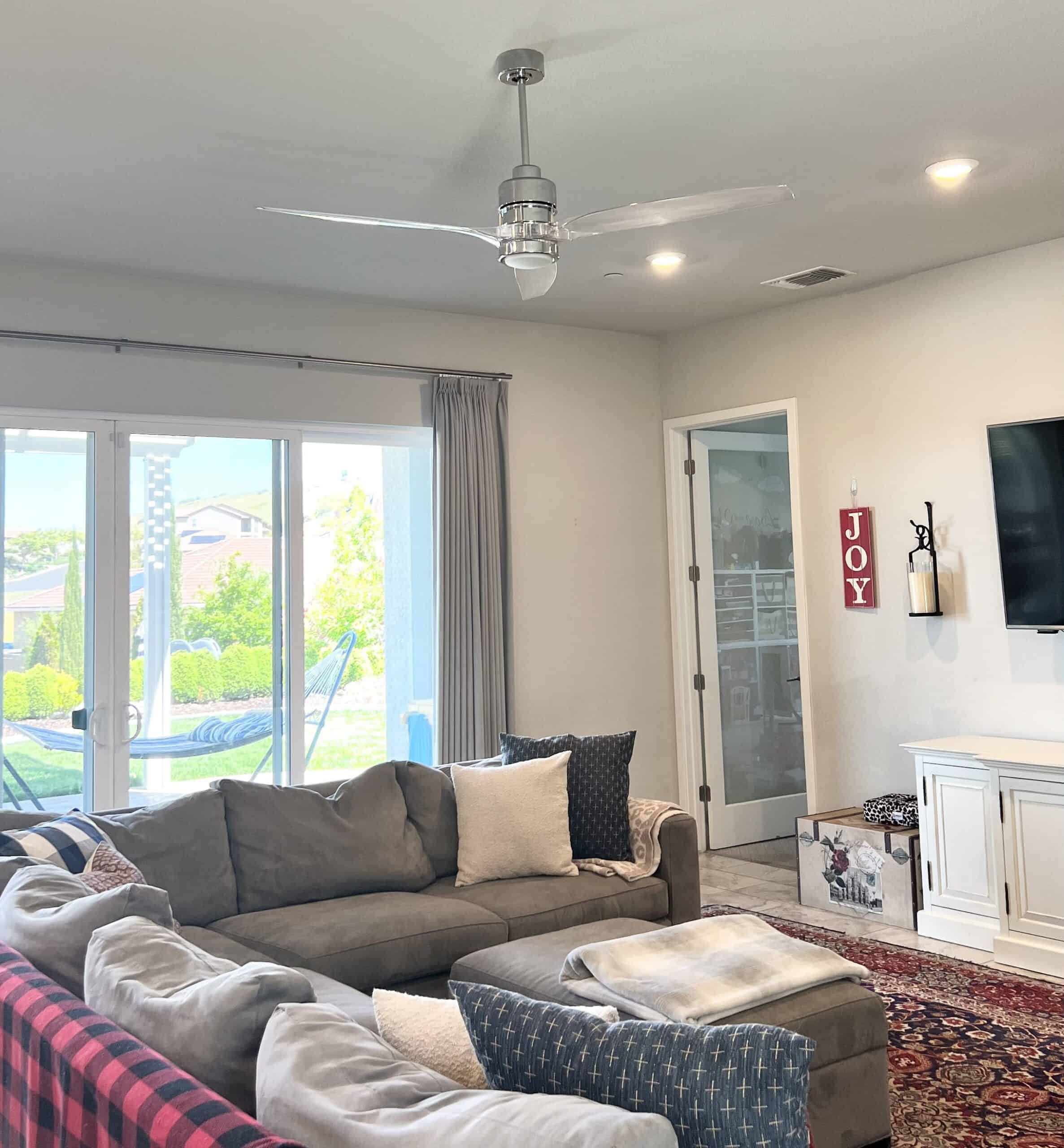acrylic ceiling fan