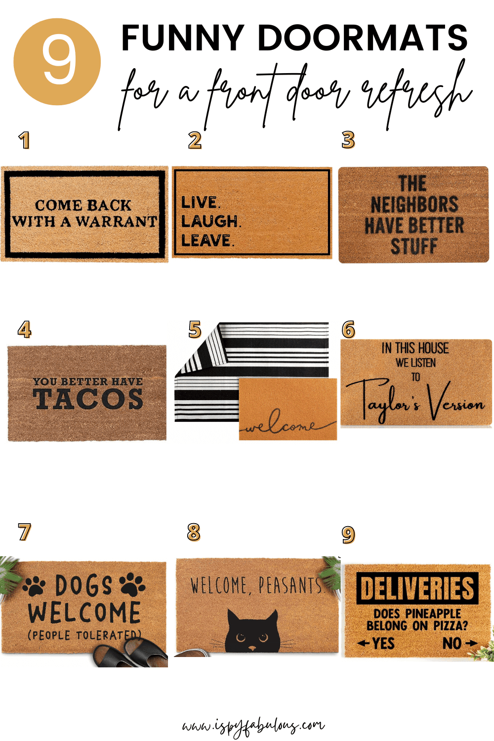 funny doormats