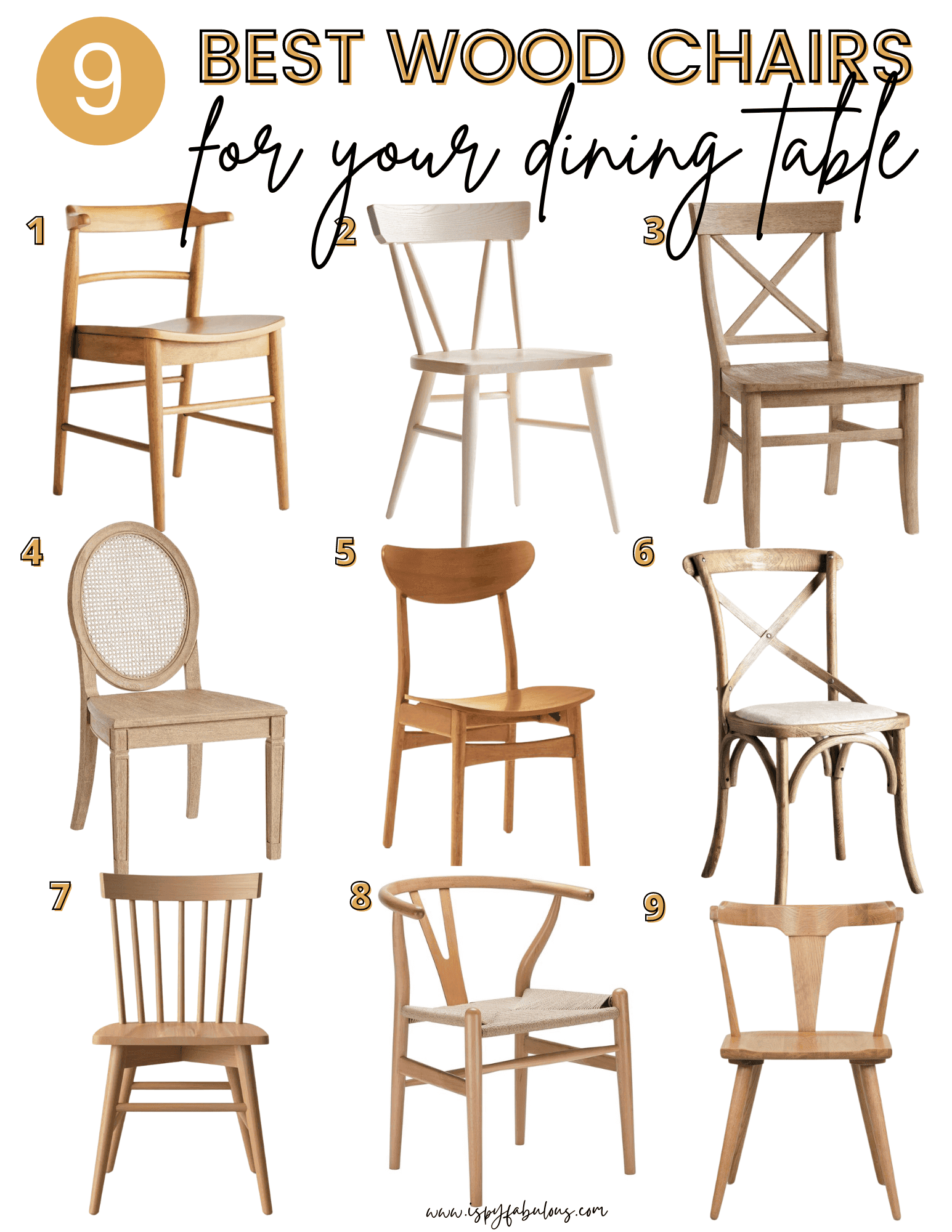 wood dining chairs