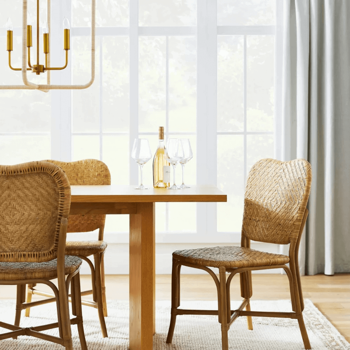 rattan dining chairs