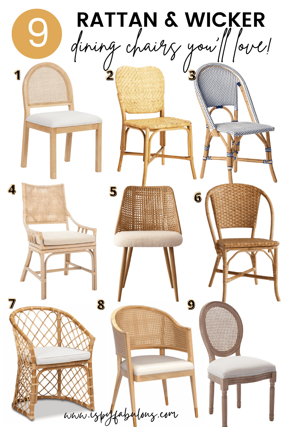rattan dining chairs