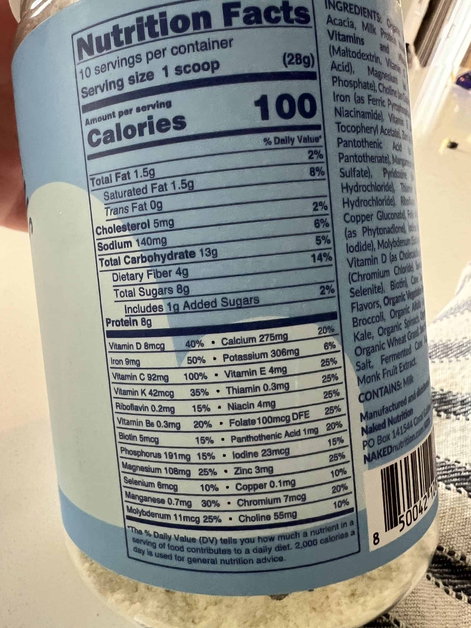 Naked Nutrition Kids Daily Essentials Nutrition Shake Mix
