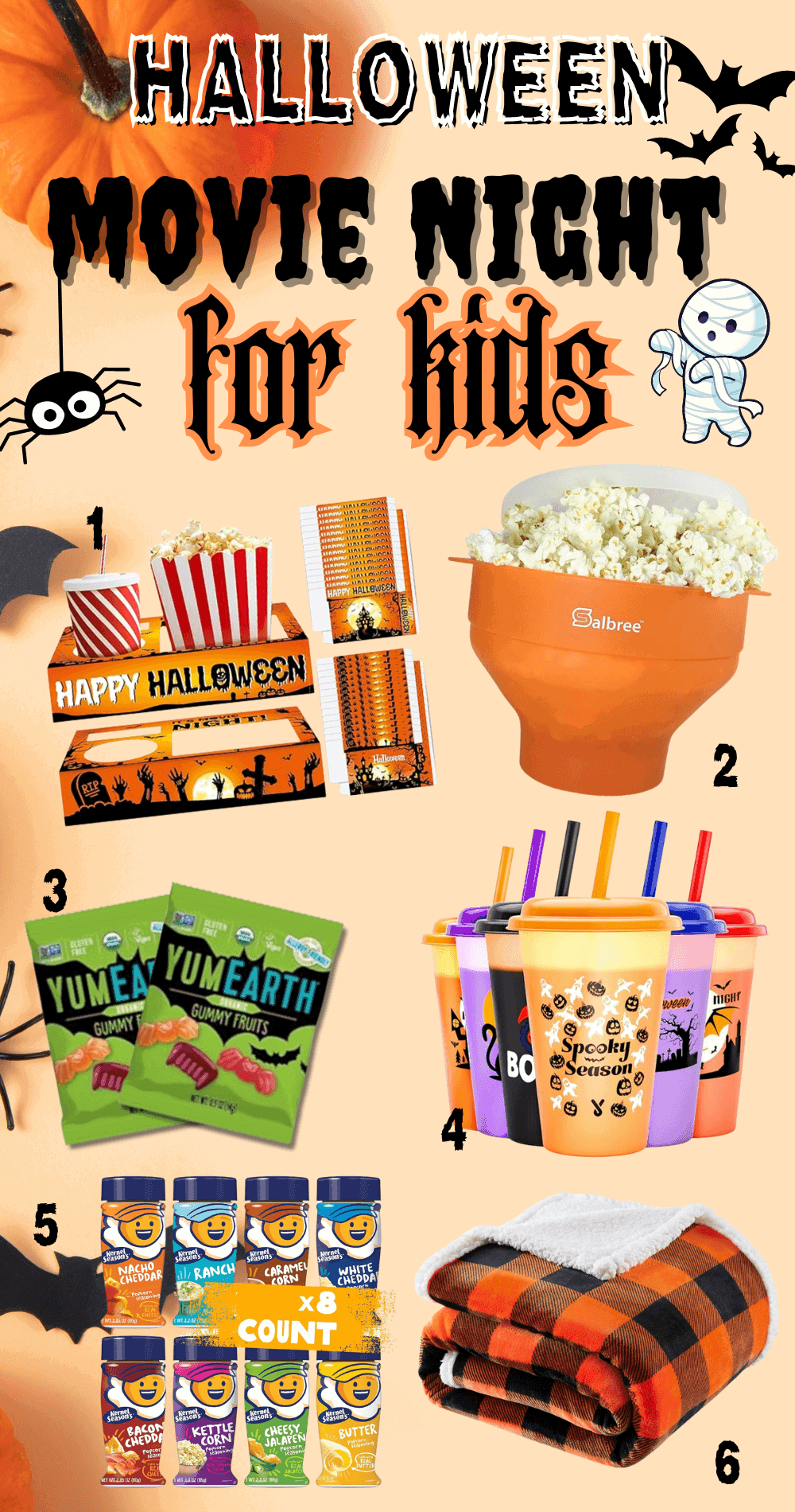 Halloween movie night for kids