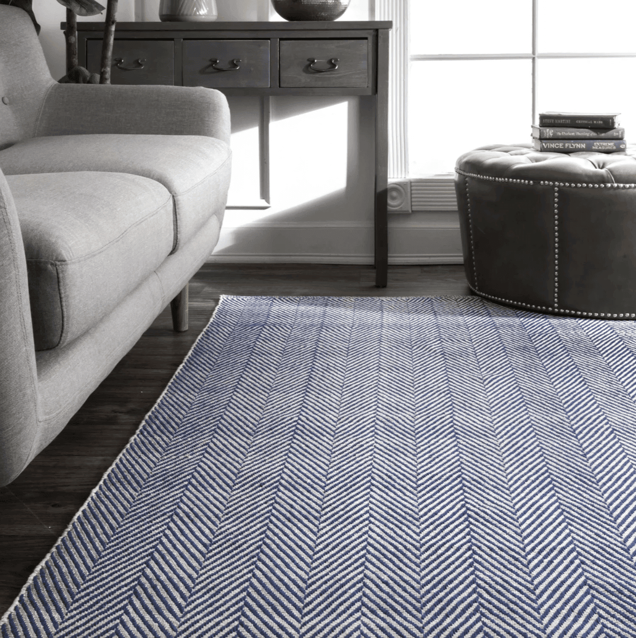 annie sielke herringbone rug dupe