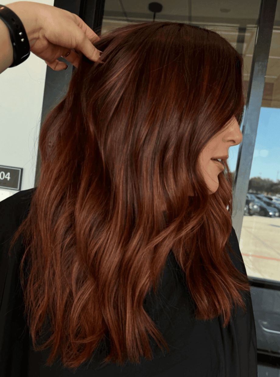dark red hair color winter hair color