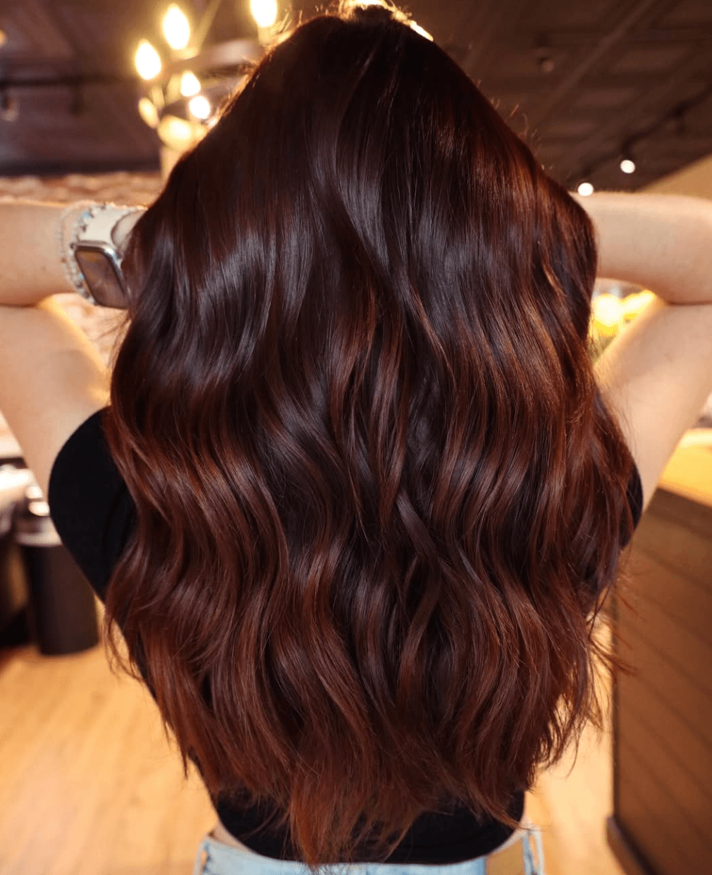 deep red hair color winter hair color