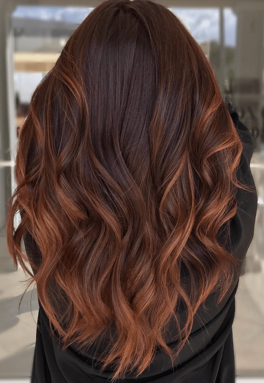 dark red hair color winter hair color