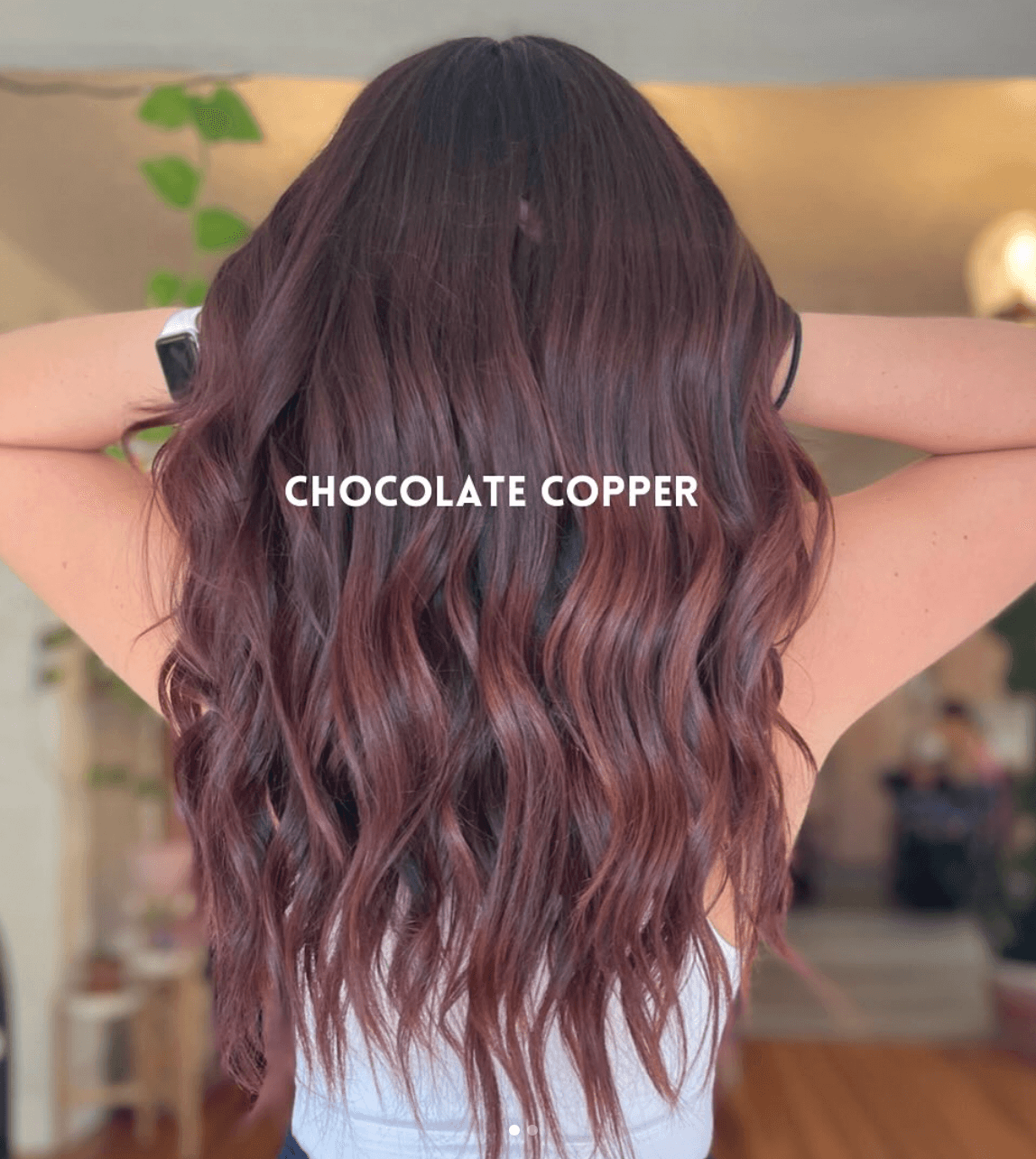 chocolate copper hair color winter hair color