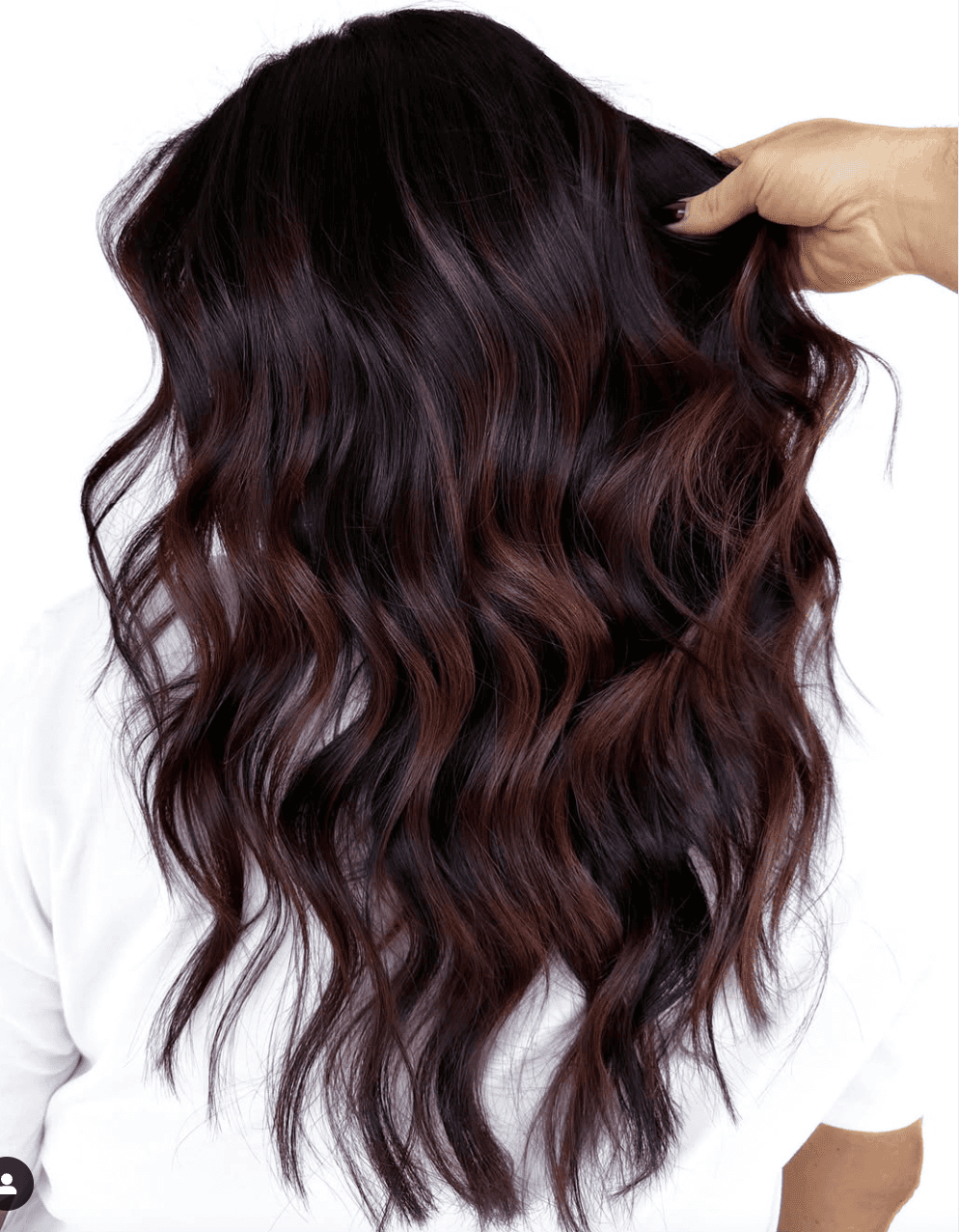 chocolate cherry hair color winter hair color