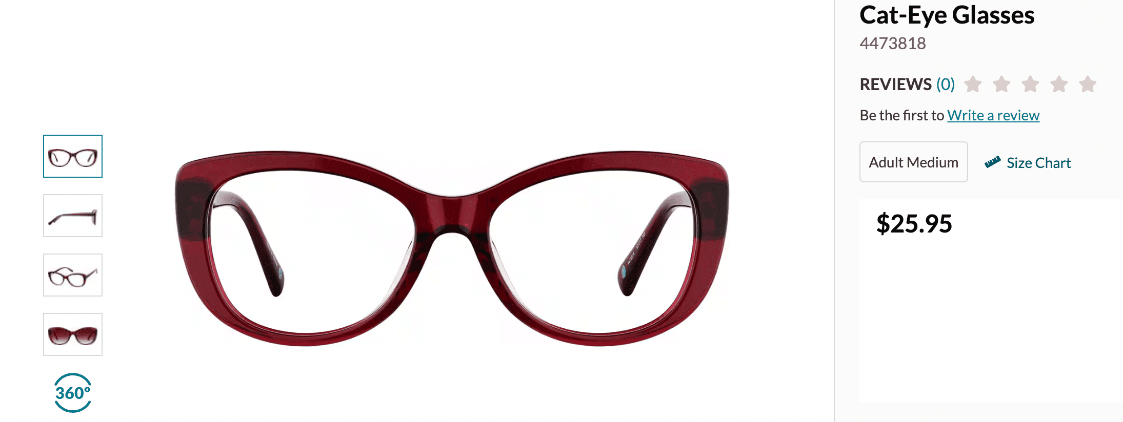 red sunglasses from Zenni