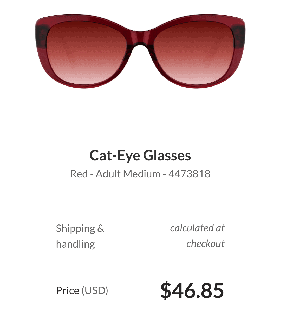 red sunglasses from Zenni
