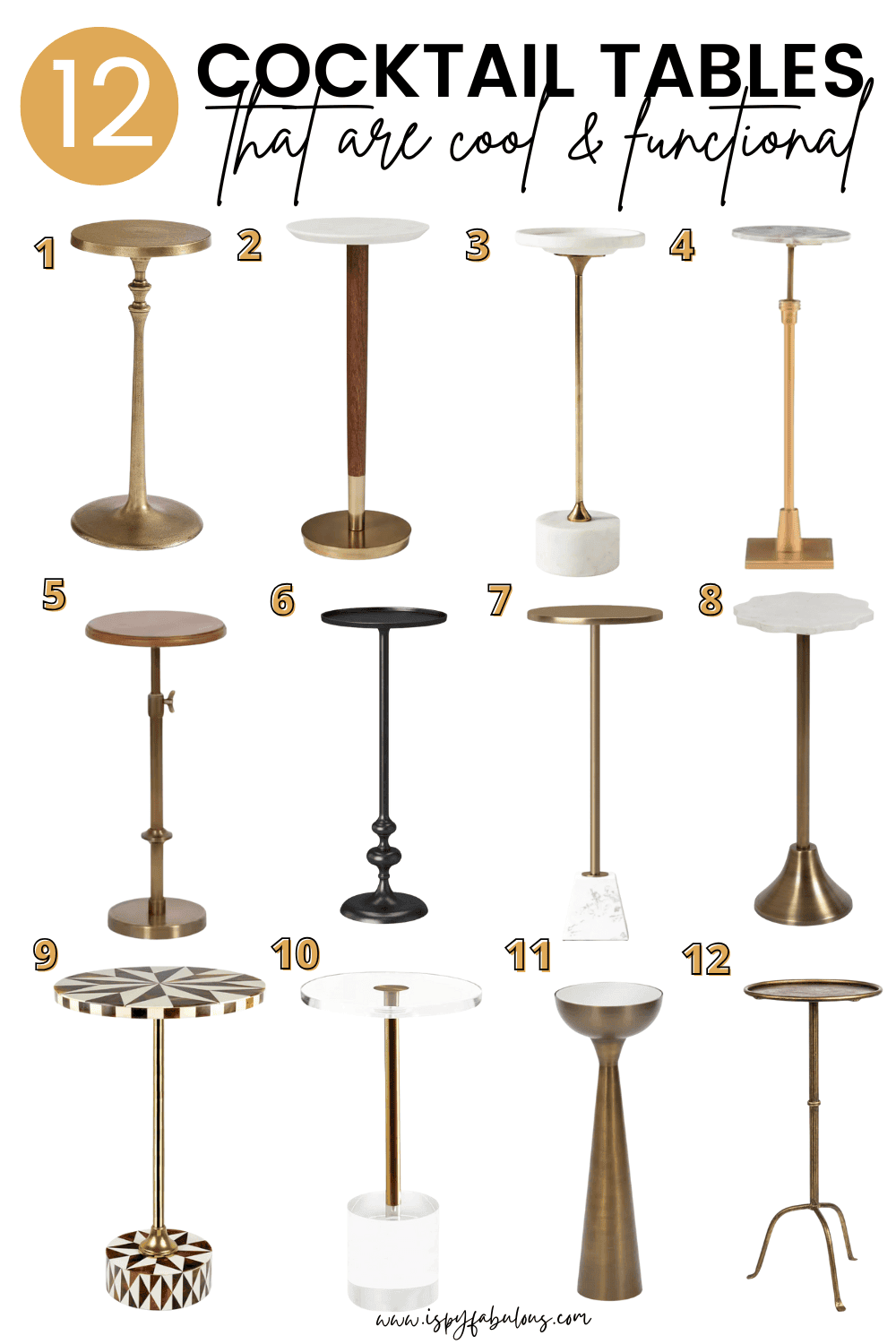 cocktail tables