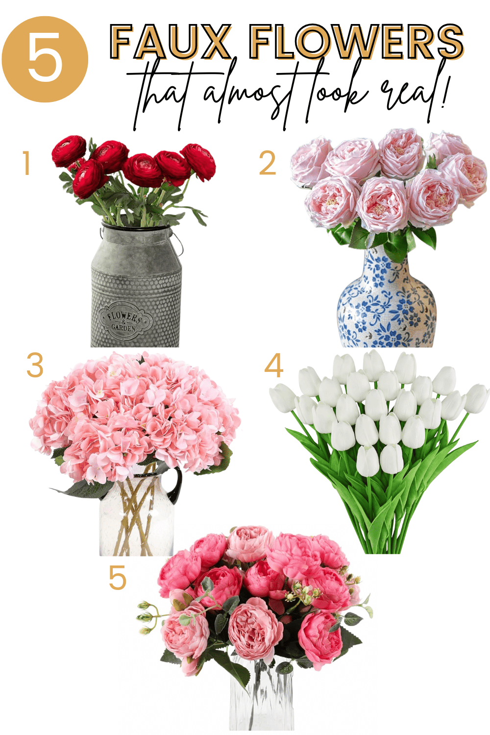 faux flowers