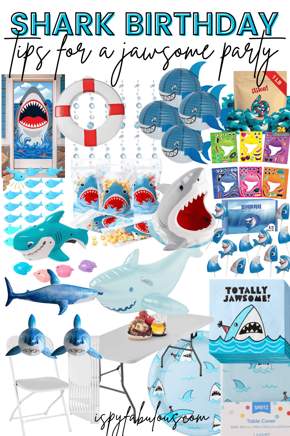 shark party decorations