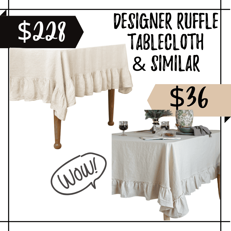 McGee & Co Ruffle Tablecloth
