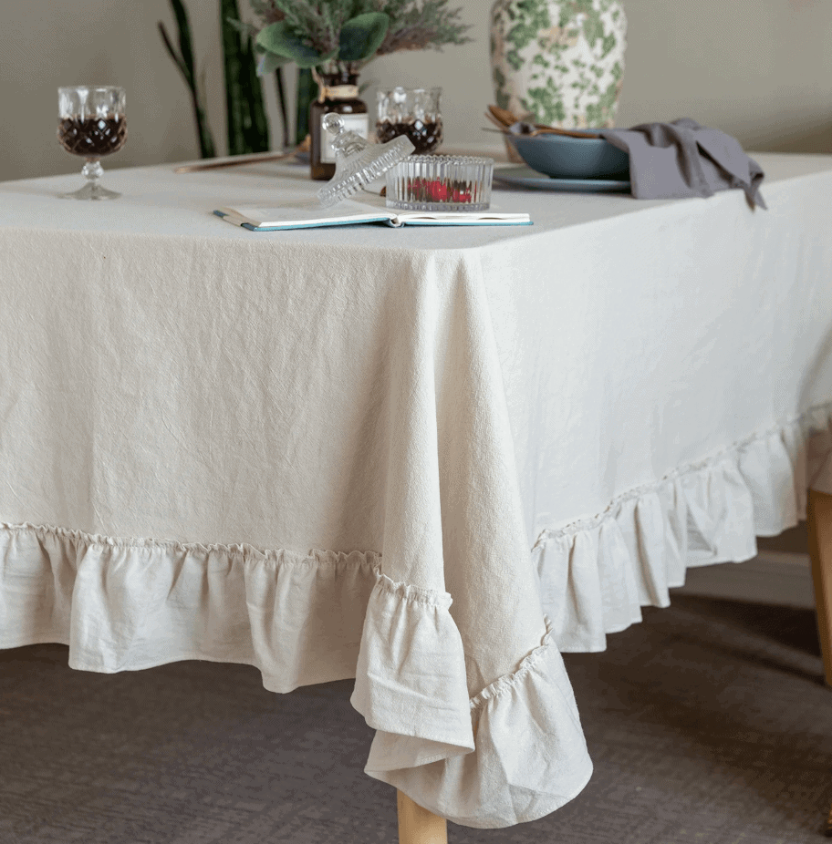 McGee & Co Ruffle Tablecloth