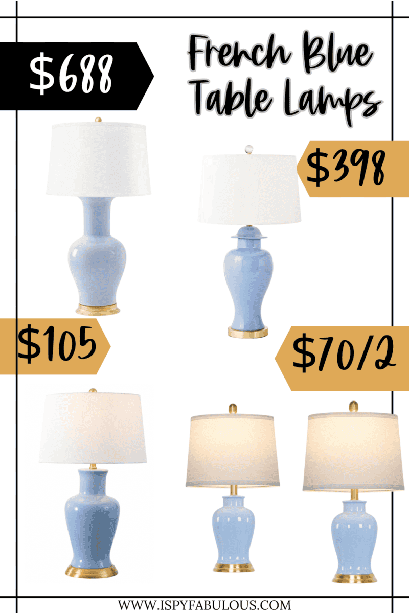 Splurge or Save: French Blue Lamps from $35 each and up! - I Spy Fabulous
